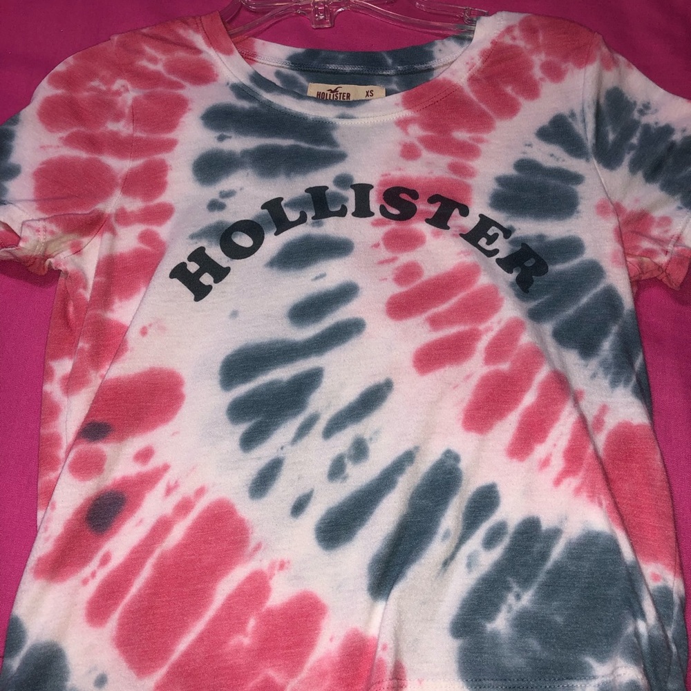 Hollister tie die shirt
